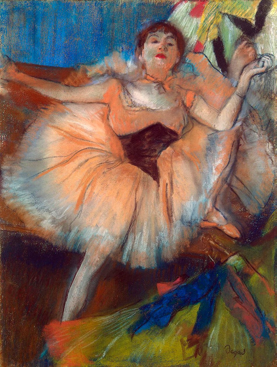 Ülő táncos, 1879-1880. alkotó: Edgar Degas