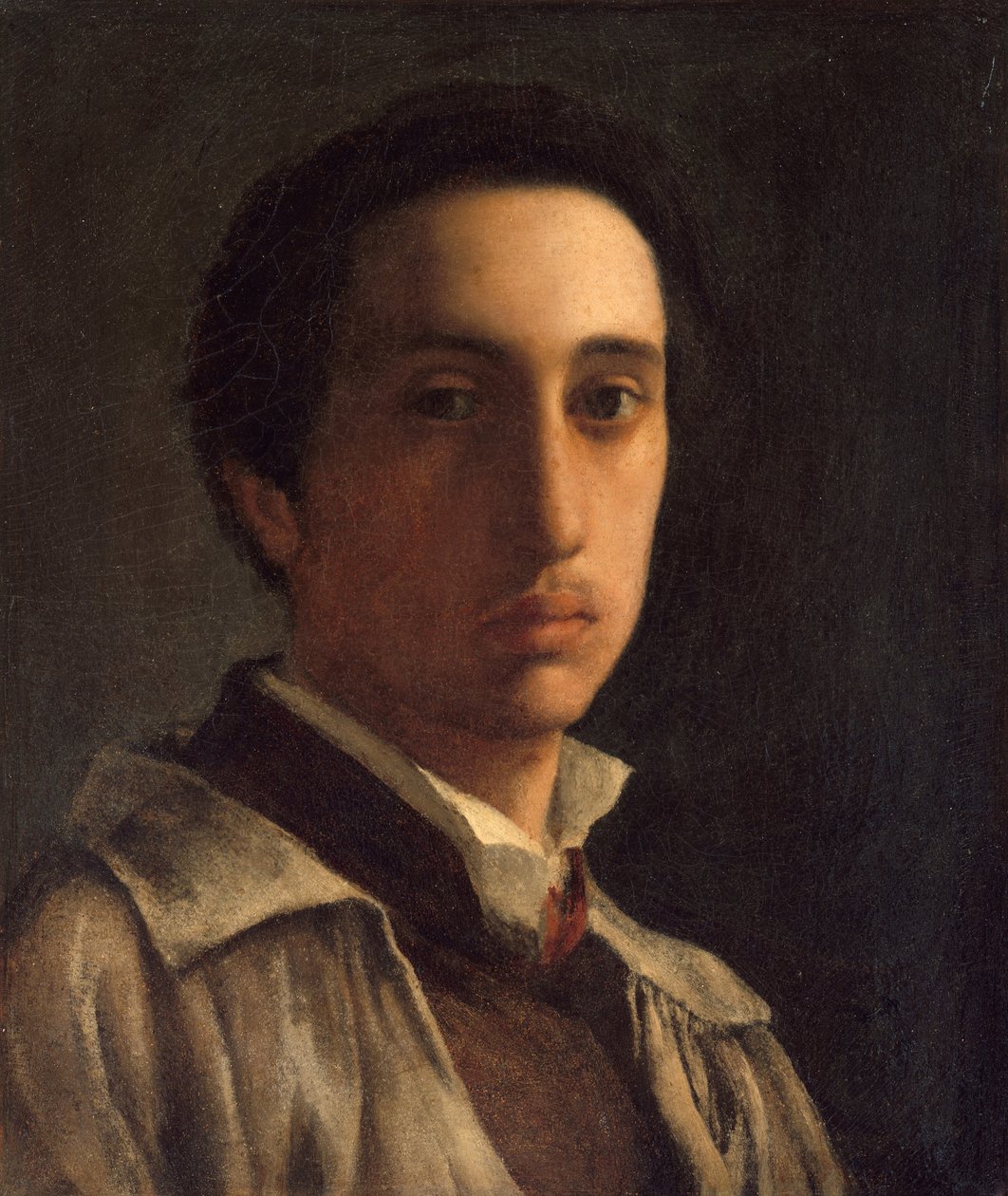 Önarckép, 1855-56 körül (olaj, papír, vászonra fektetve) alkotó: Edgar Degas