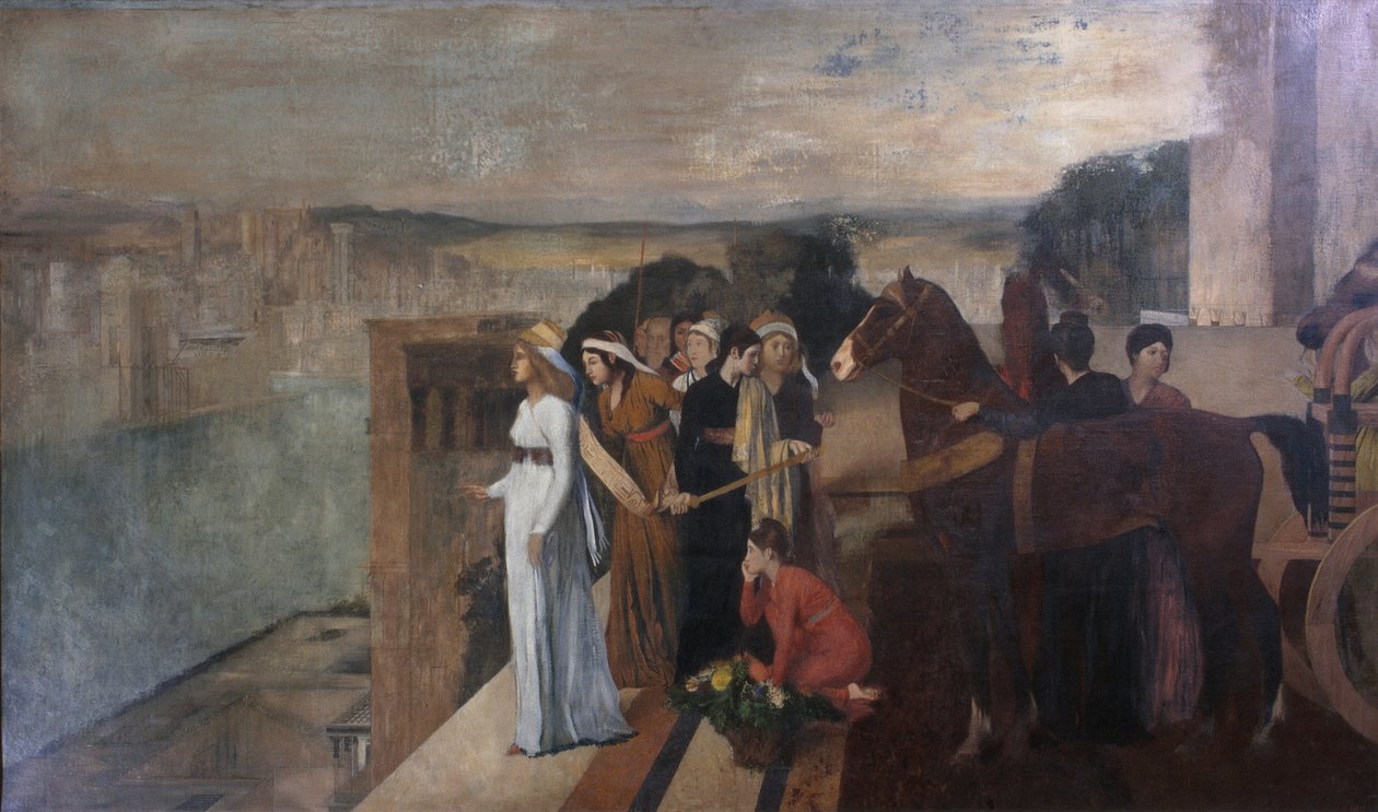 Semiramis Building Babylon, 1861 alkotó: Edgar Degas