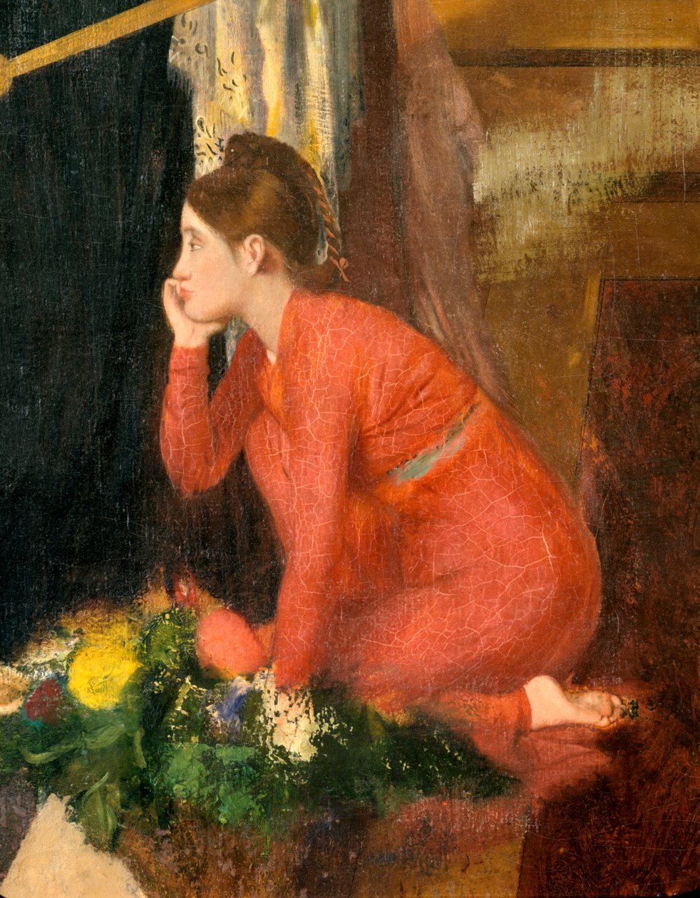 Semiramis Building Babylon befejezetlen, részlet, 1860-1862 alkotó: Edgar Degas