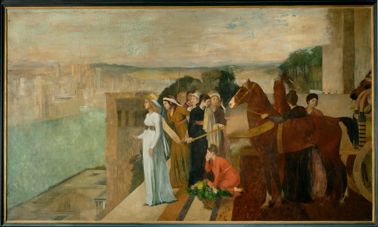 Semiramis construisant Babylone (olaj, vászon) alkotó: Edgar Degas