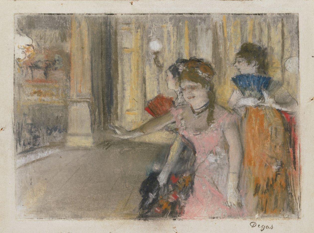 Énekesek a színpadon alkotó: Edgar Degas
