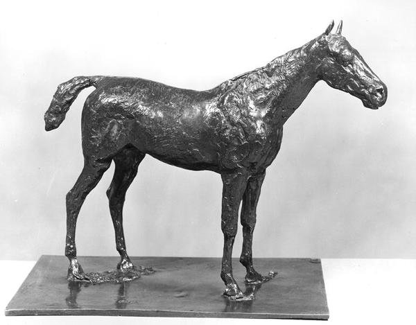 Álló ló (bronz) (f/w fotó) alkotó: Edgar Degas