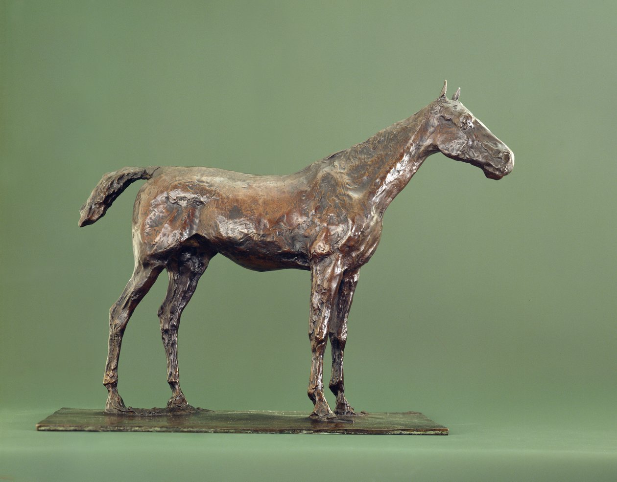 Álló ló (bronz) alkotó: Edgar Degas