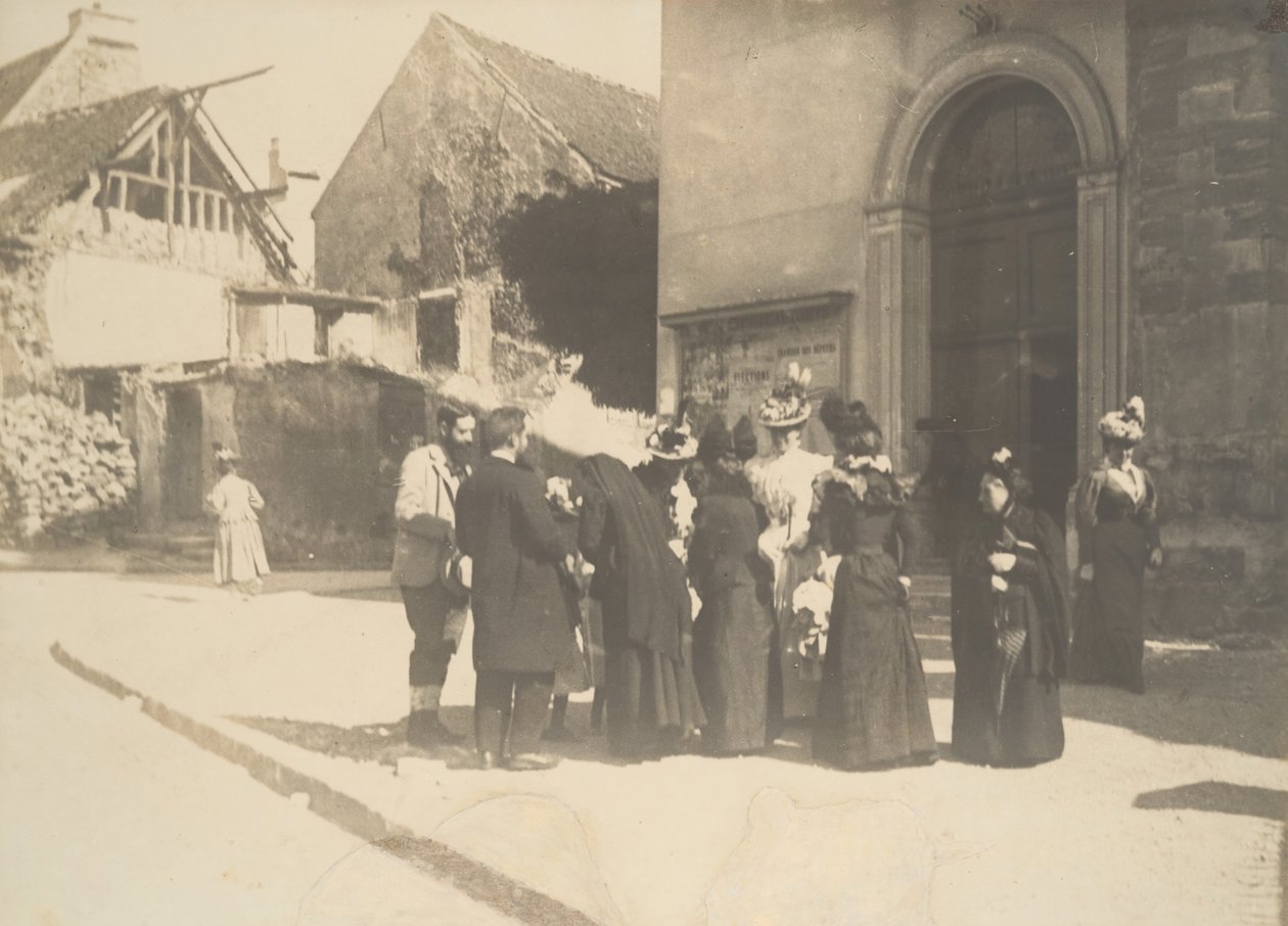 Street Scene, La-Queue-en-Brie Val-de-Marne, kb. 1896. alkotó: Edgar Degas