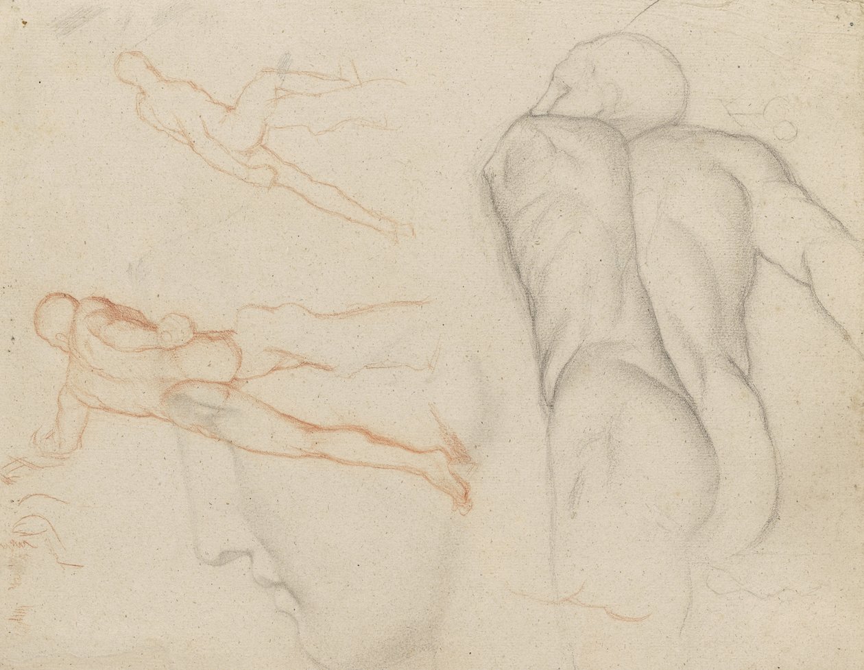 Tanulmányok a "Borghese-gladiátorról", 1856-57 körül alkotó: Edgar Degas