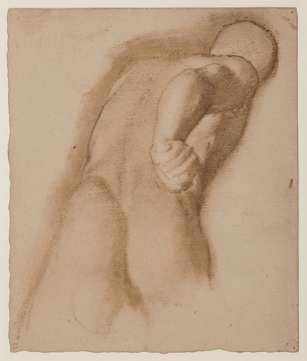 Tanulmány az efezusi Agasias, "Gladiator Borghese" után, 1855 körül alkotó: Edgar Degas
