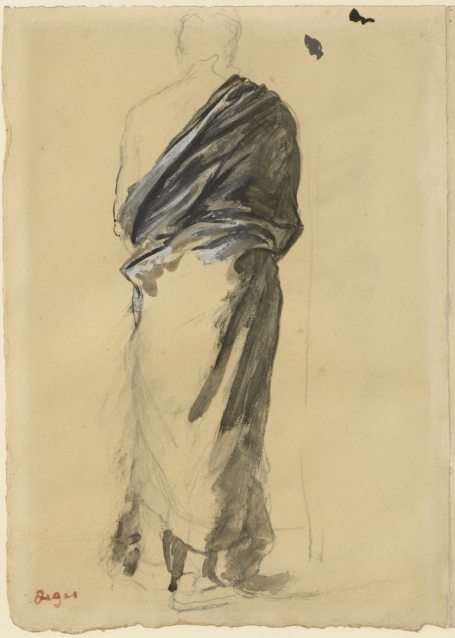 Study of Drapery, 1860-65 alkotó: Edgar Degas