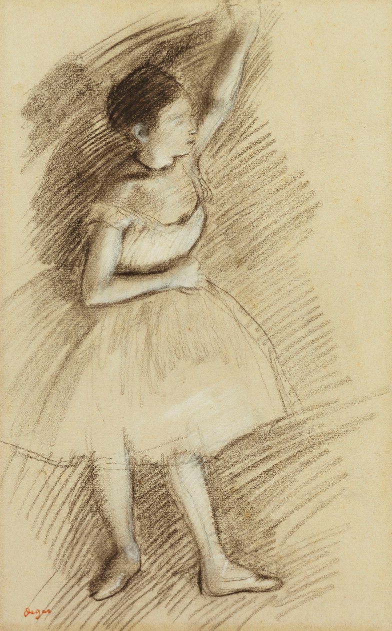 Tanulmány egy táncosról; Táncos dolgozószoba alkotó: Edgar Degas