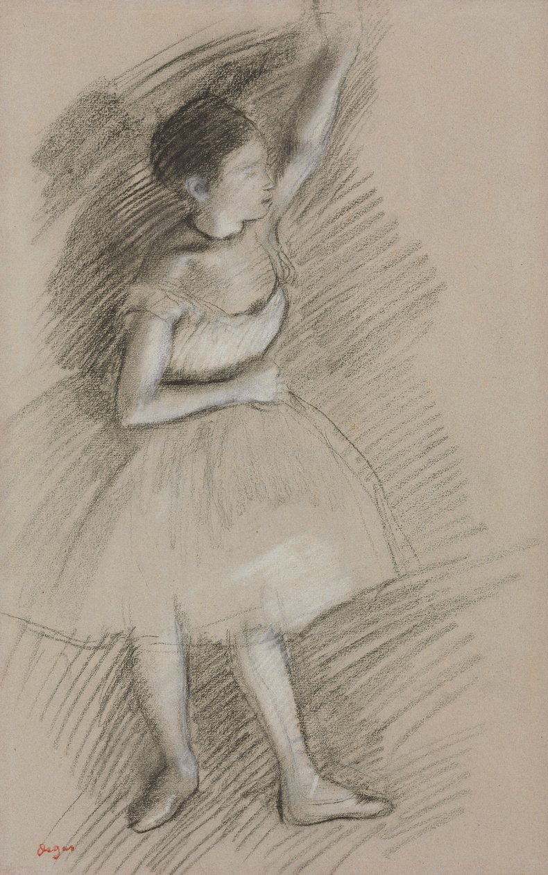 Tanulmány egy táncosról; Tanulmány egy táncosról, 1873-1874 alkotó: Edgar Degas