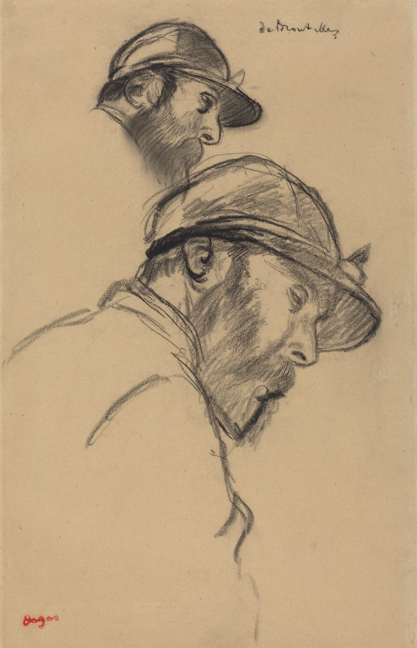 Egy zsoké tanulmánya (M. de Broutelles) alkotó: Edgar Degas