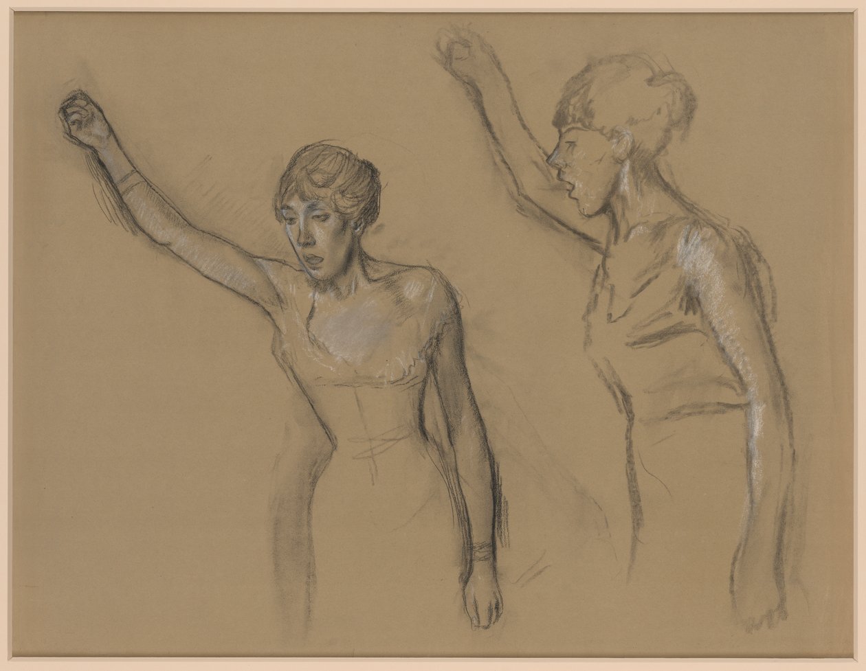 Egy énekesnő tanulmánya alkotó: Edgar Degas