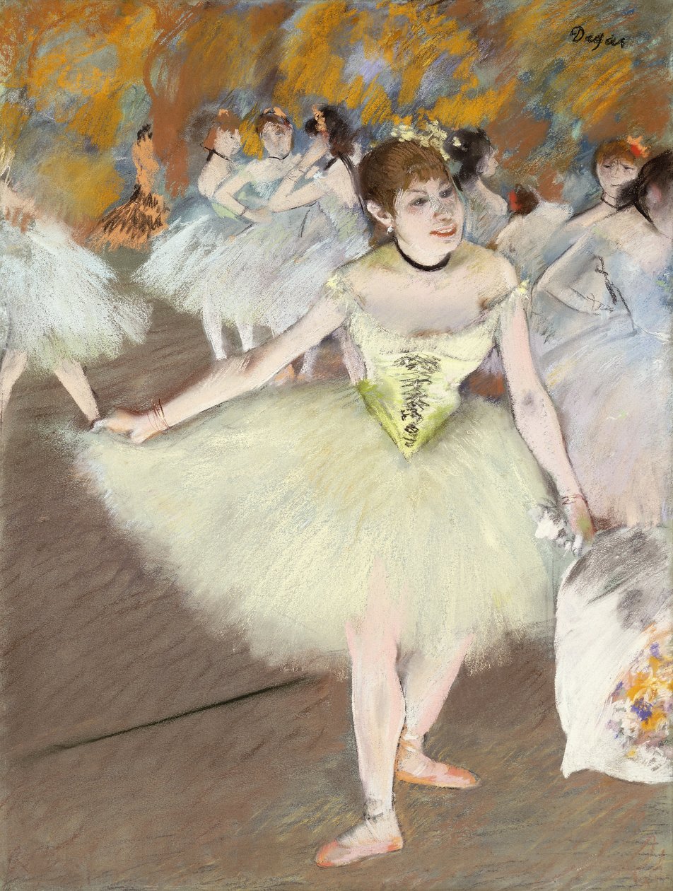 Sur La Scene, 1879-1881 alkotó: Edgar Degas