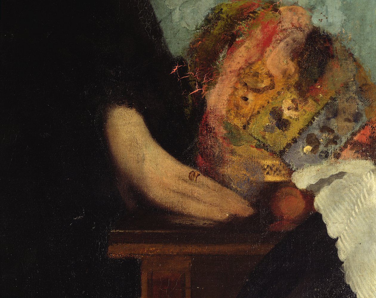 A Bellelli család, kézrészlet, 1858-67 olaj, vászon 16122 részlet alkotó: Edgar Degas