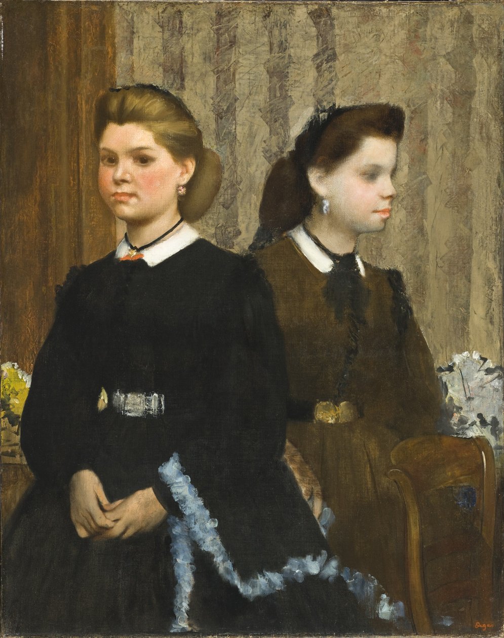 A Bellelli nővérek (Giovanna és Giuliana Bellelli) alkotó: Edgar Degas