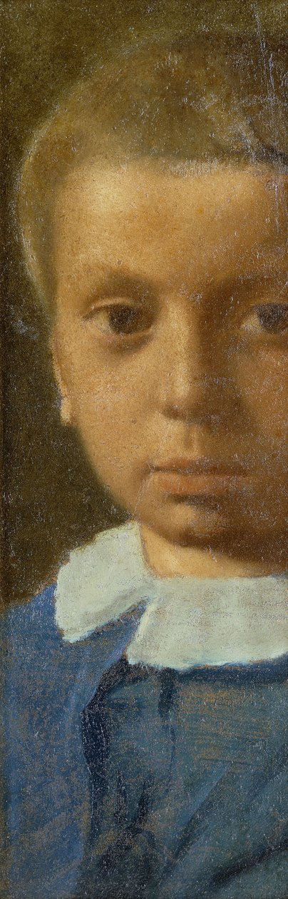A gyermek kékben; A kék ruhás gyermek, 1853-54 körül alkotó: Edgar Degas