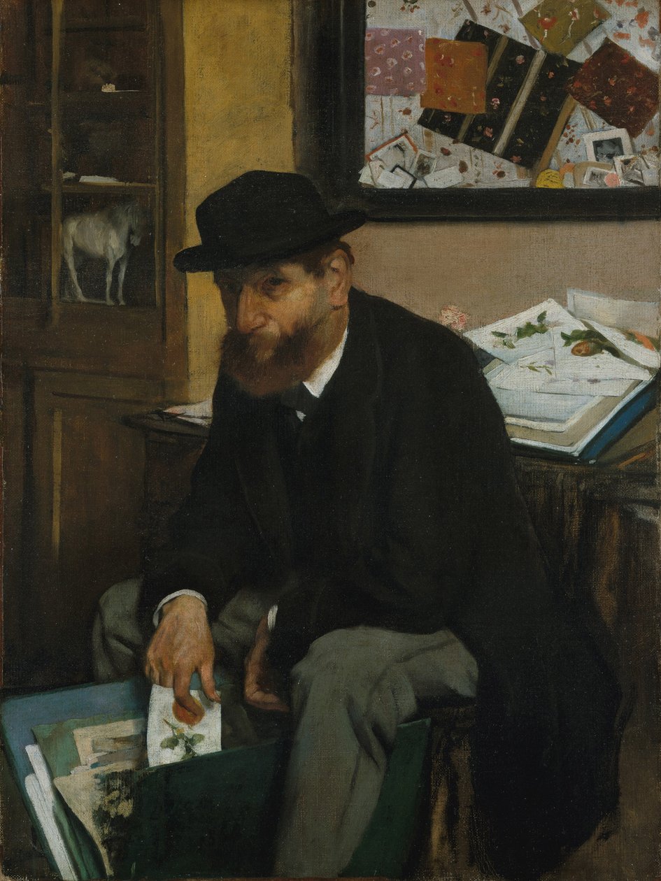 A nyomtatványgyűjtő, 1866 alkotó: Edgar Degas