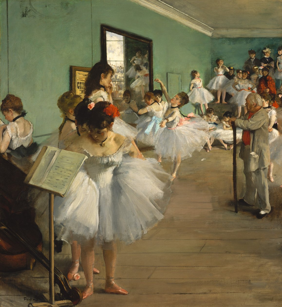 A táncosztály, 1874. alkotó: Edgar Degas