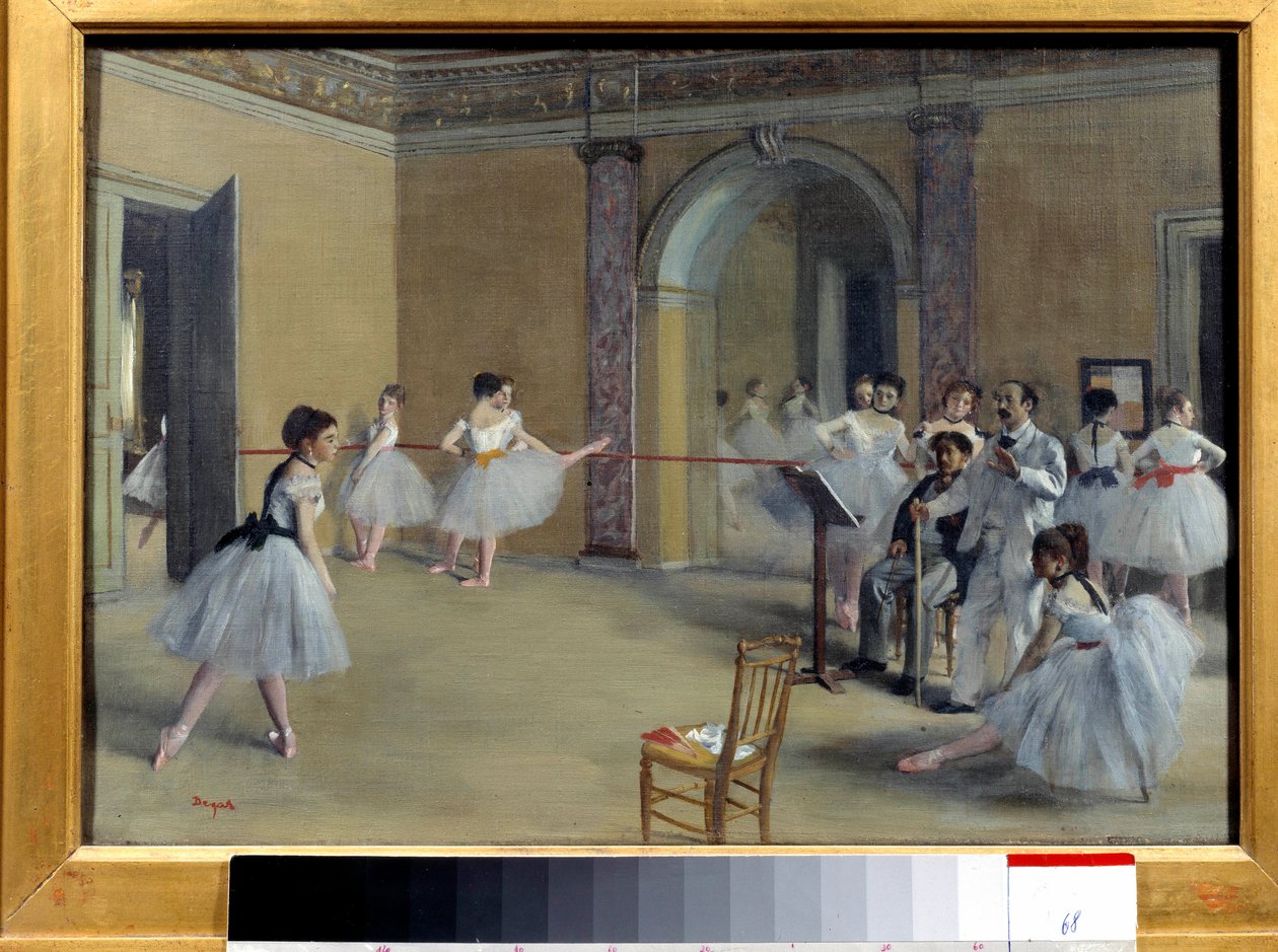 Az Opera Rue Le Peletier táncelőcsarnoka alkotó: Edgar Degas