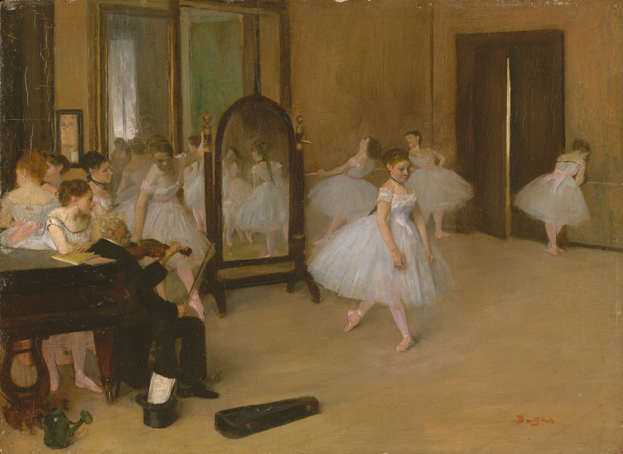A táncoló osztály, 1871 körül (olaj, vászon) alkotó: Edgar Degas