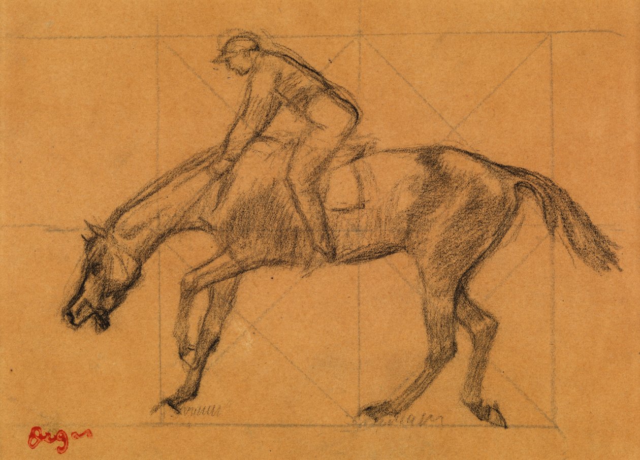 A verseny vége, 1882 körül (kréta színezett papíron) alkotó: Edgar Degas