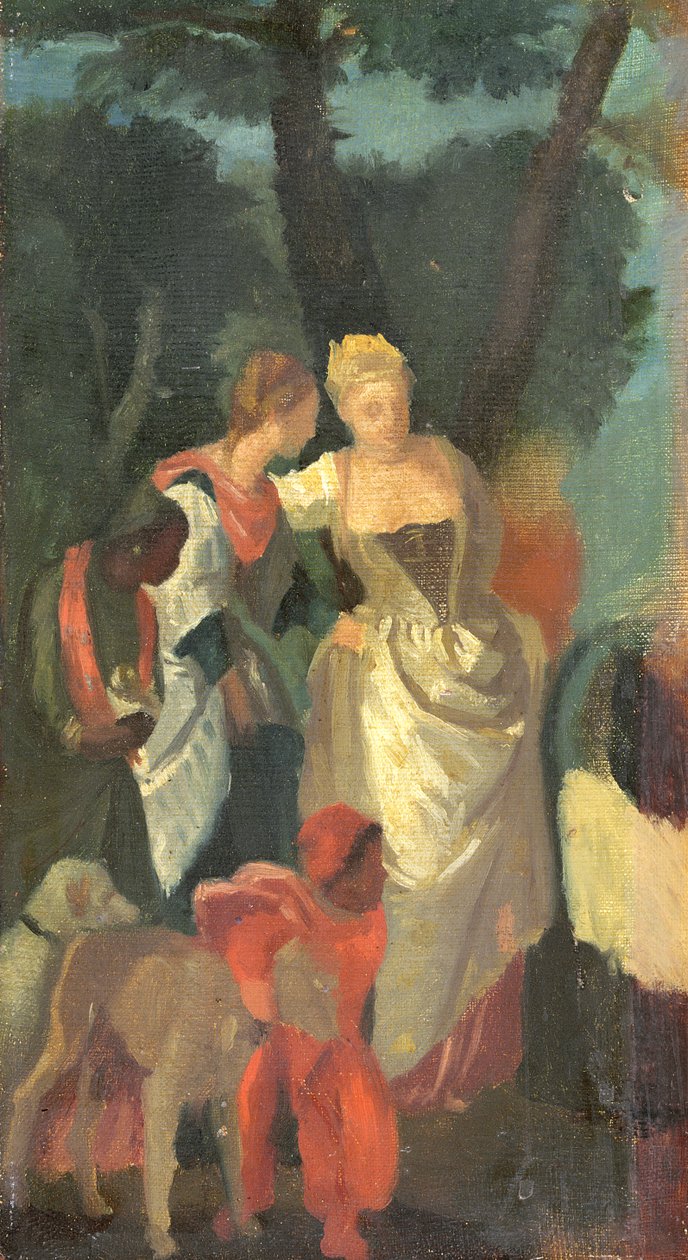Mózes megtalálása, Veronese festménye után, 1860-as évek vége alkotó: Edgar Degas