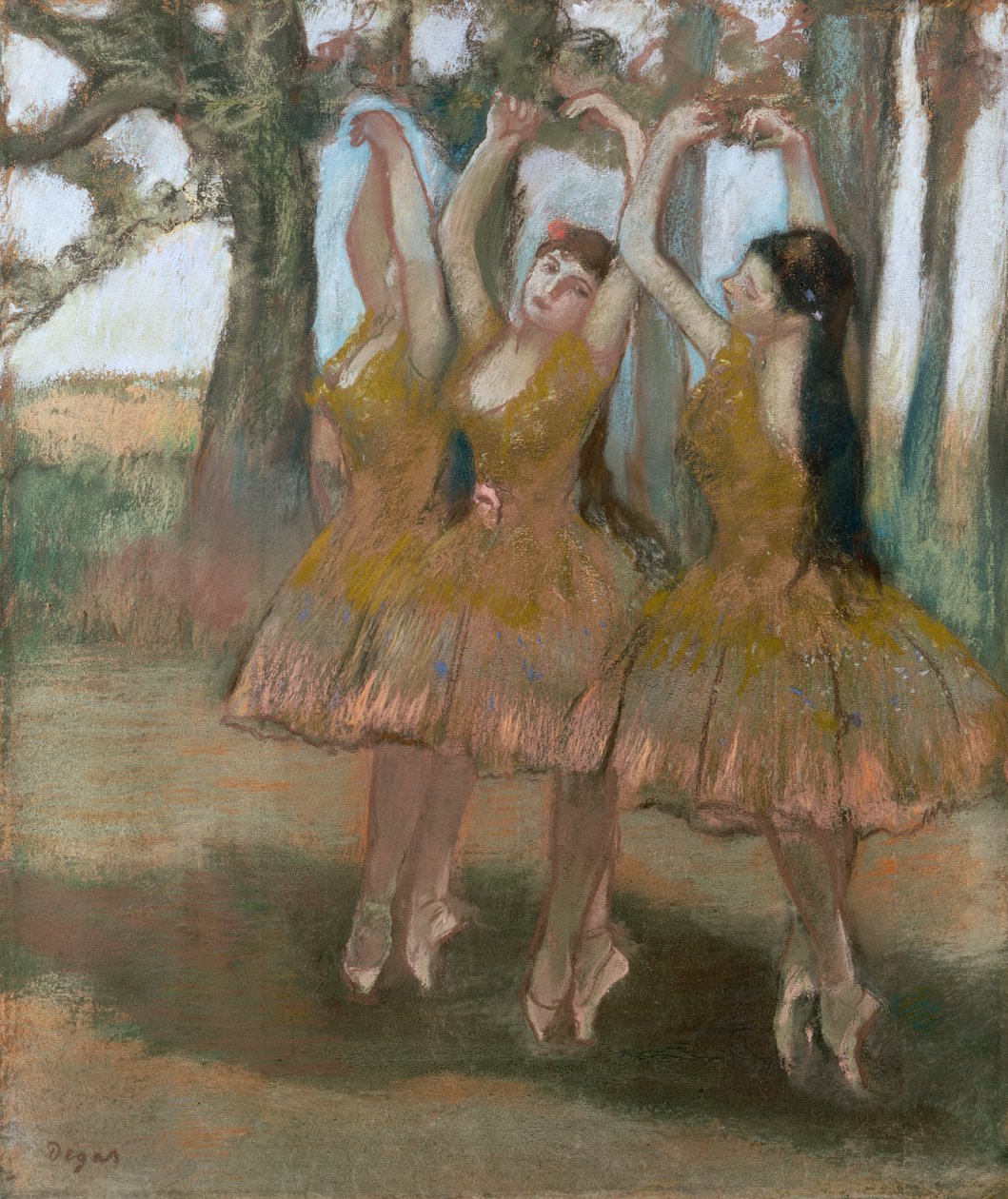 A görög tánc, 1881 körül alkotó: Edgar Degas