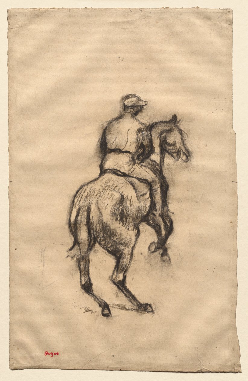 A Jockey, c. 1885-1900. alkotó: Edgar Degas