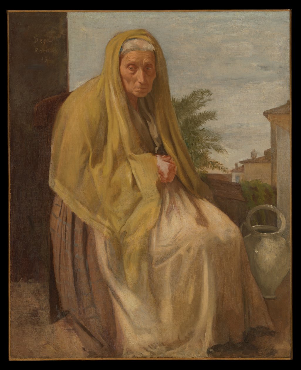 Az idős olasz nő alkotó: Edgar Degas