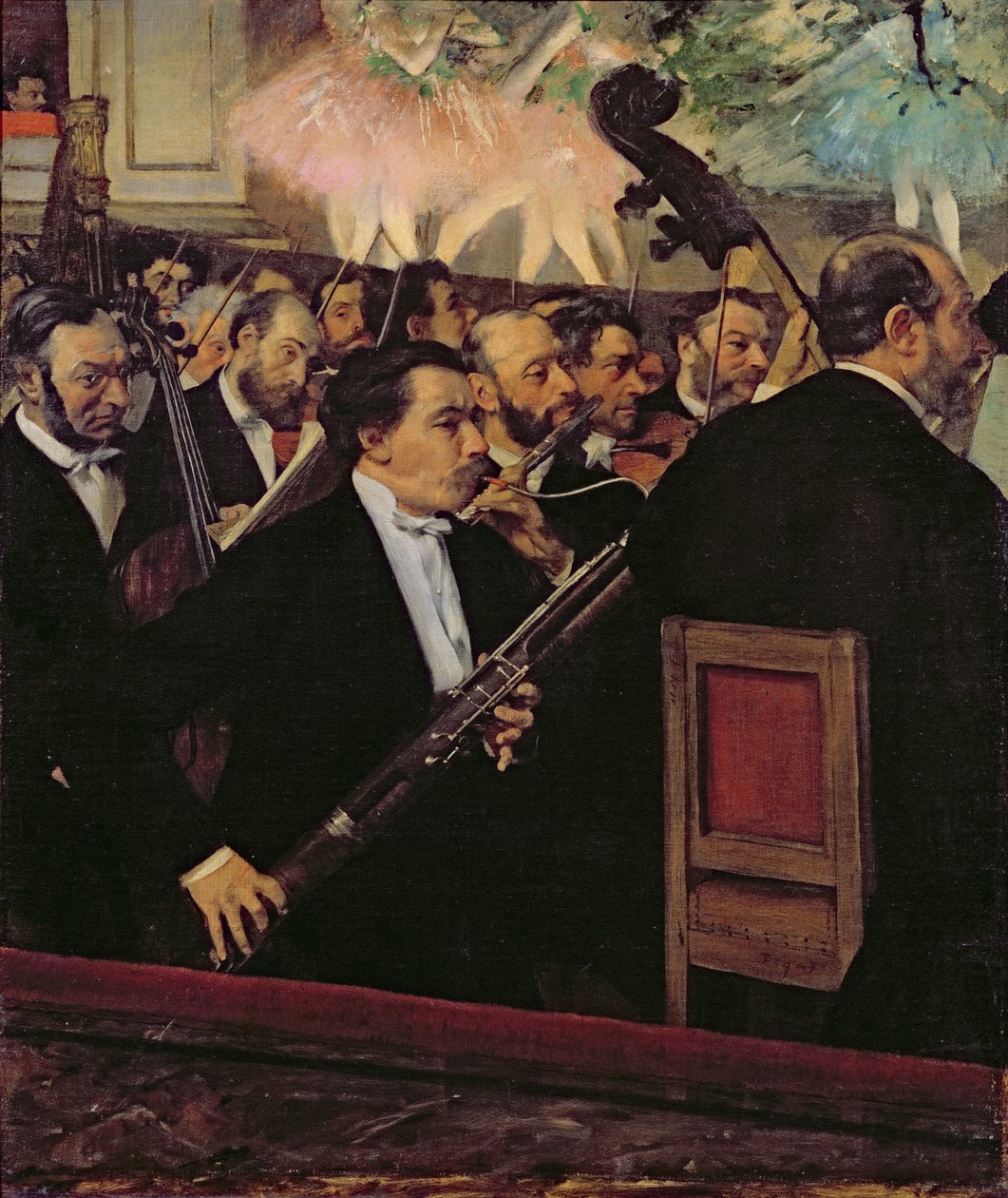 Az Operazenekar, 1870 körül (olaj, vászon) alkotó: Edgar Degas