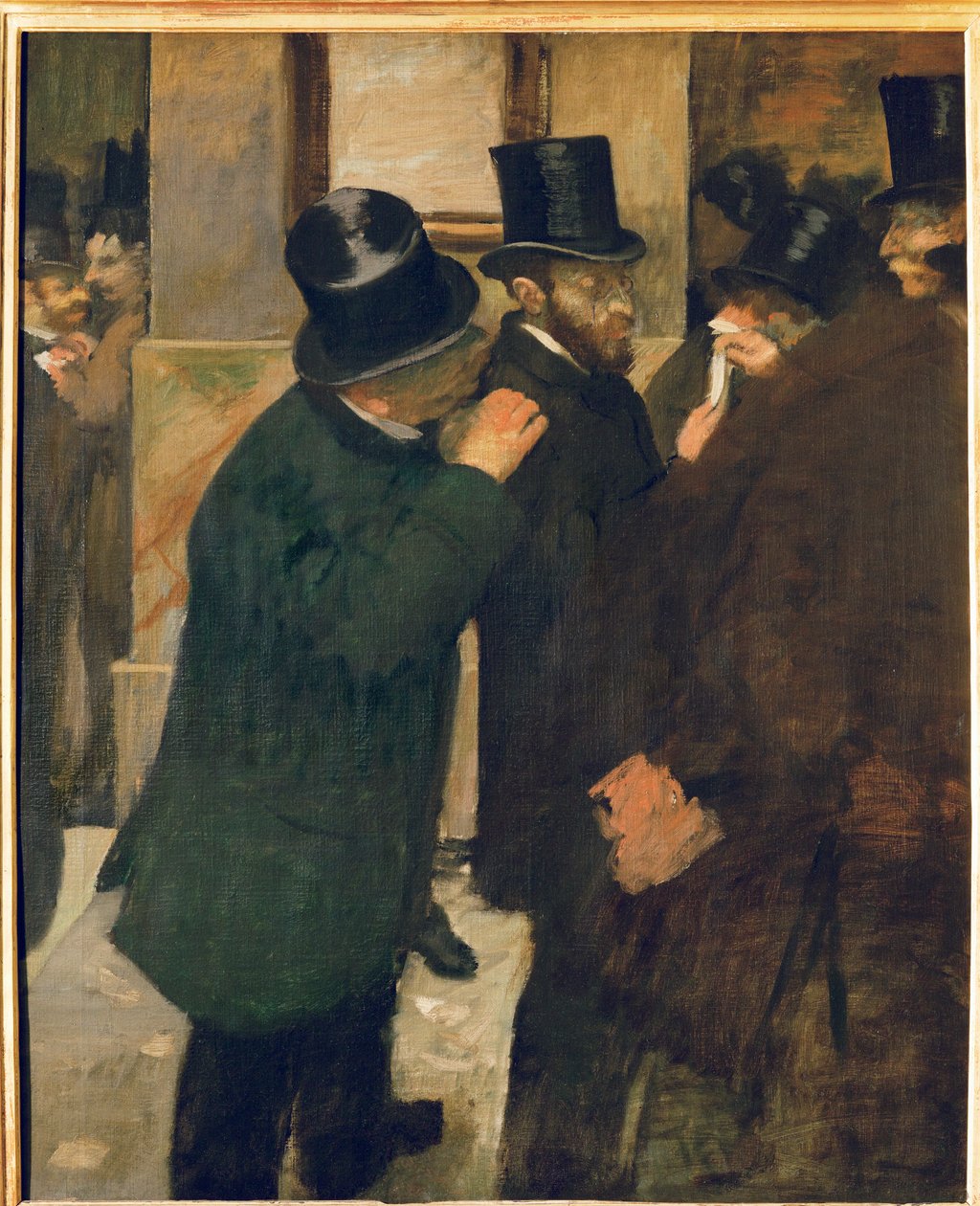 A párizsi tőzsde (olaj, vászon) alkotó: Edgar Degas
