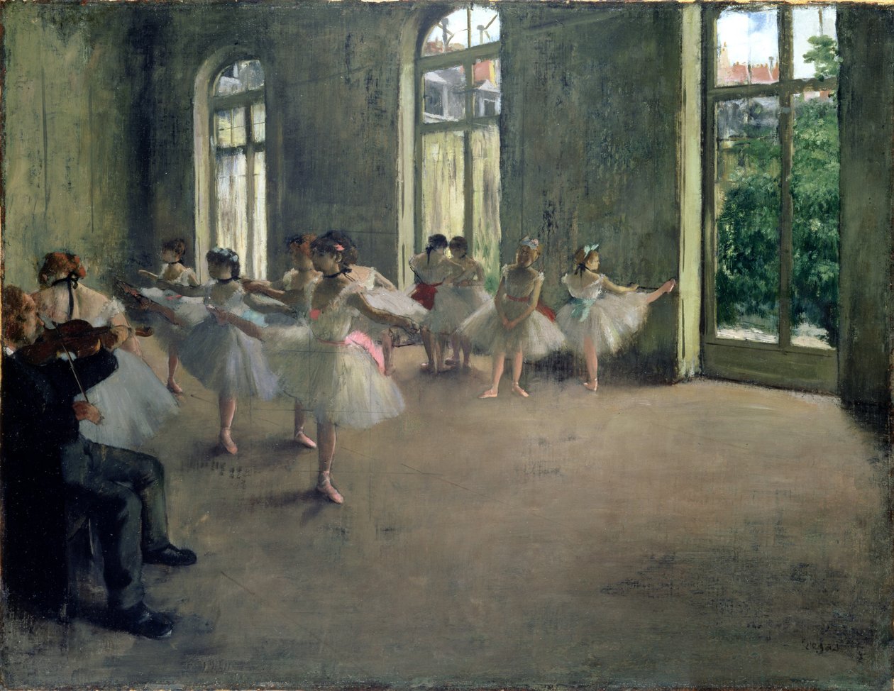 A próba, 1873-78 körül alkotó: Edgar Degas