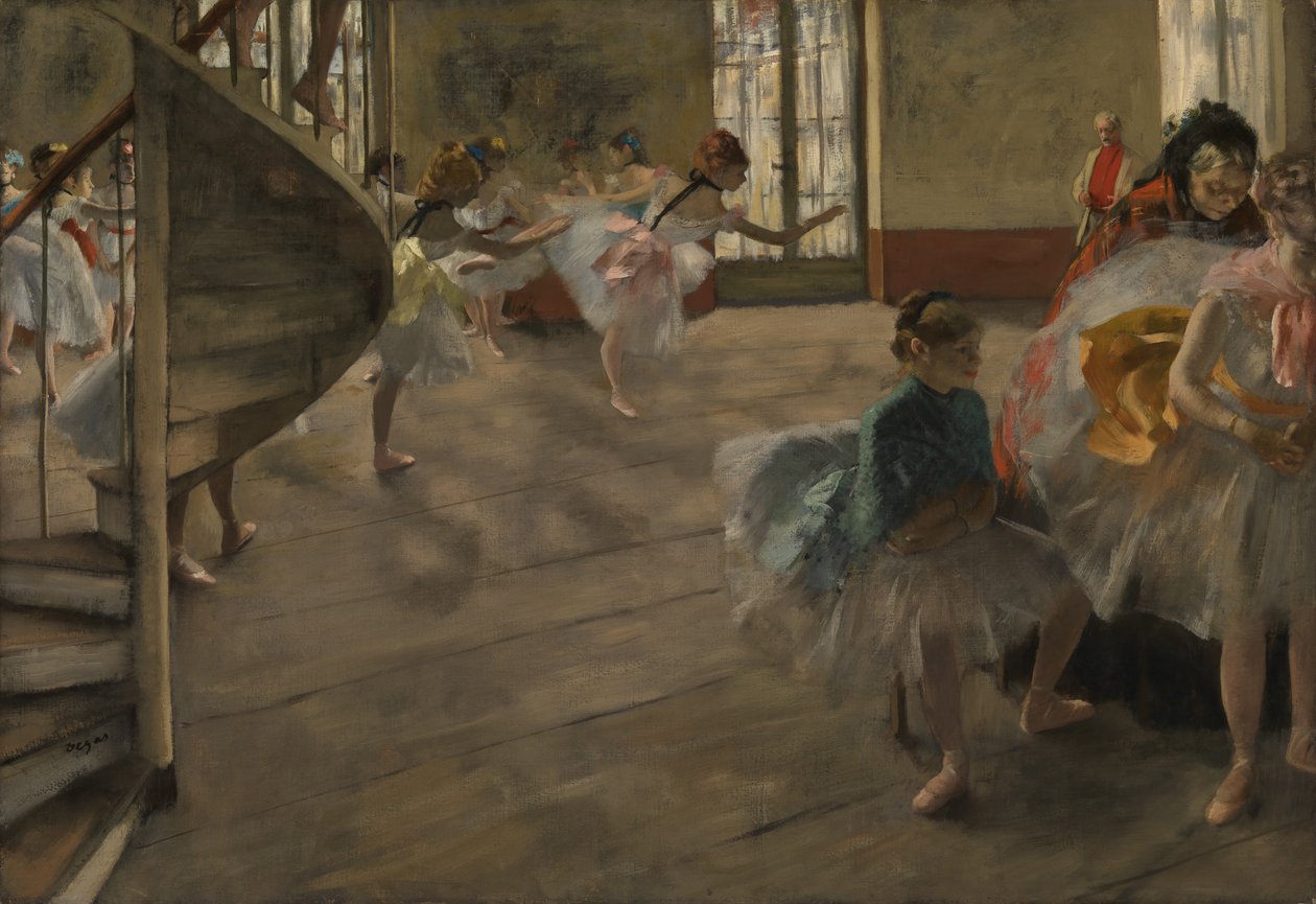 A próba, 1877 körül (olaj, vászon) alkotó: Edgar Degas