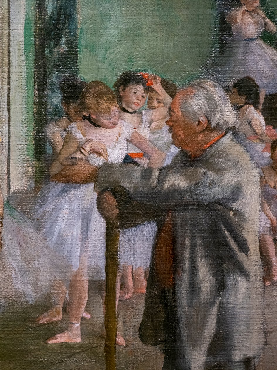 A táncóra (részlet). 1873-ban kezdődik, 1875-1876-ban ér véget. Olajfestmény. alkotó: Edgar Degas