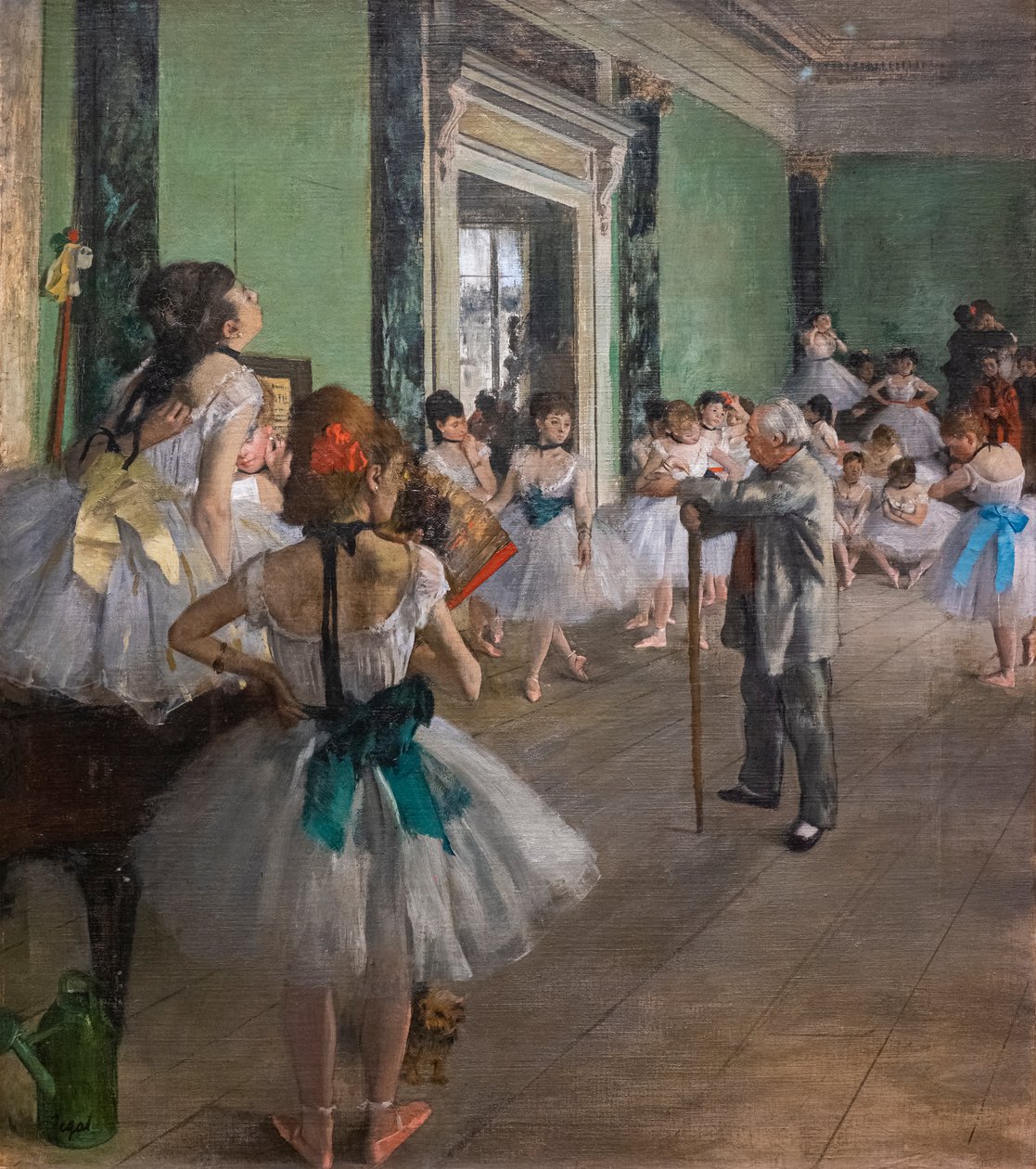 A táncóra. 1873-ban kezdődik, 1875-1876-ban ér véget. Olajfestmény. alkotó: Edgar Degas