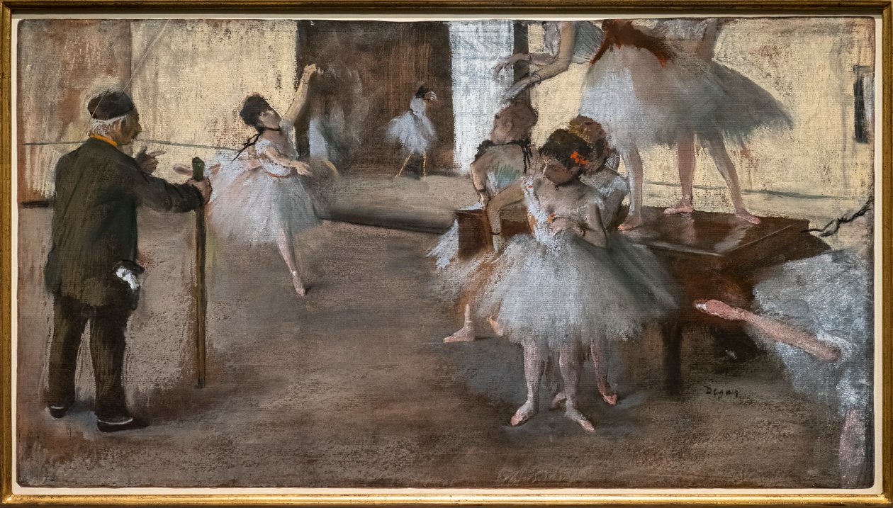 A tánclecke. 1876 körül. Pasztell kartonra ragasztott papíron. alkotó: Edgar Degas