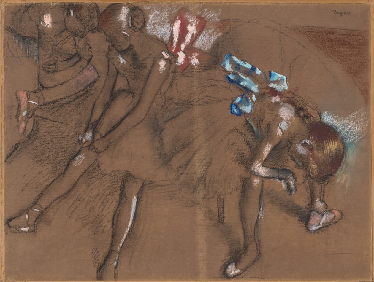Három táncos pihen alkotó: Edgar Degas