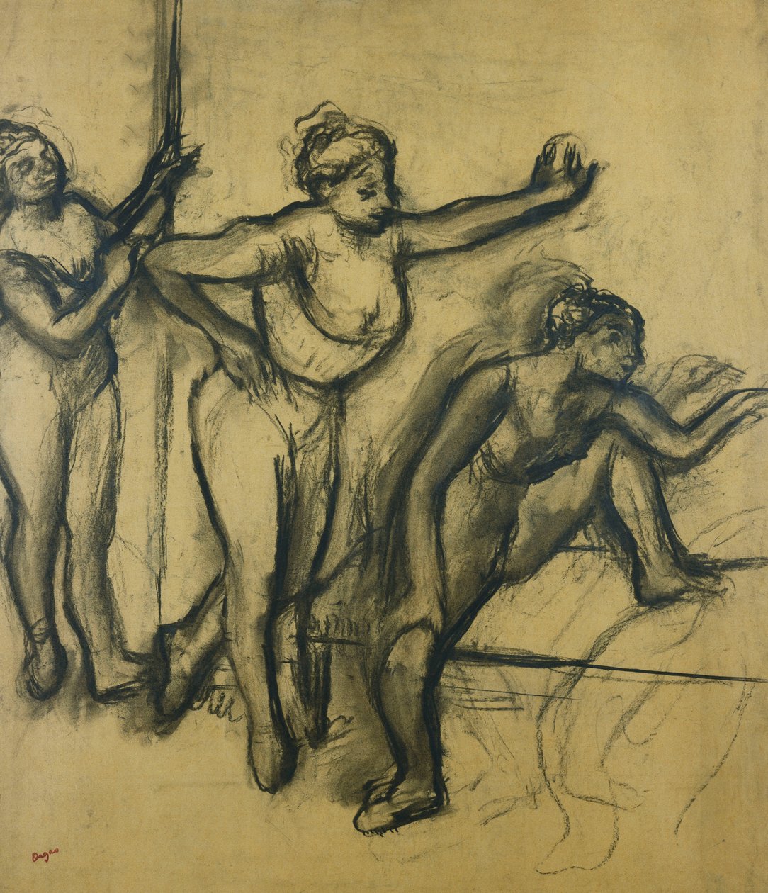 Három táncos trikóban; Három táncos fürdőruhában, 1903 alkotó: Edgar Degas
