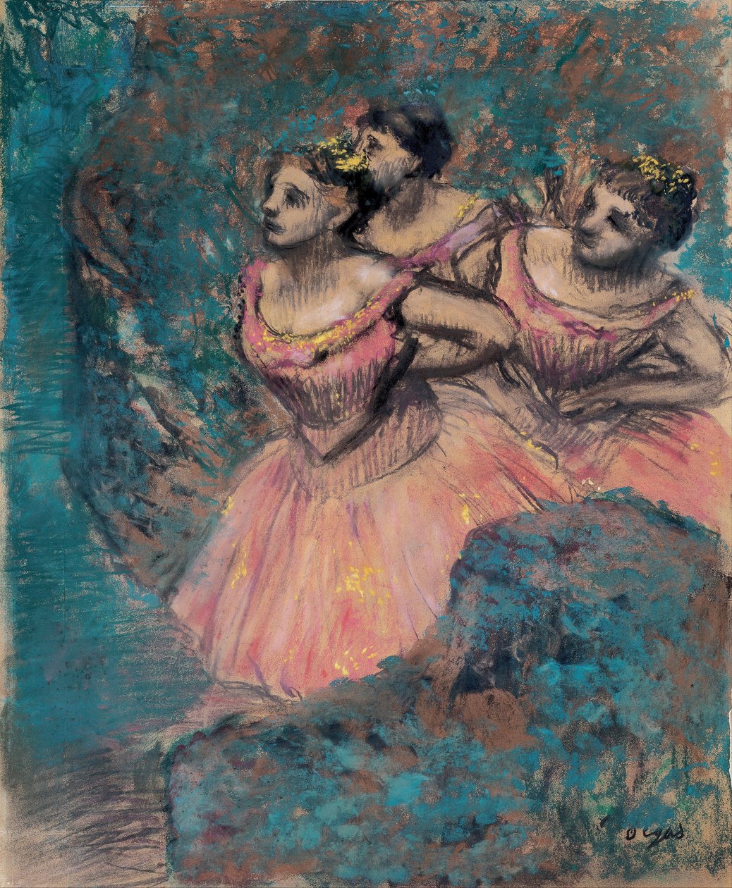 Három táncos vörösben par Degas, Edgar (1834-1917) alkotó: Edgar Degas