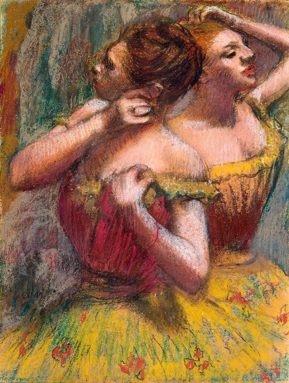 Két táncos, 1898-1899. alkotó: Edgar Degas