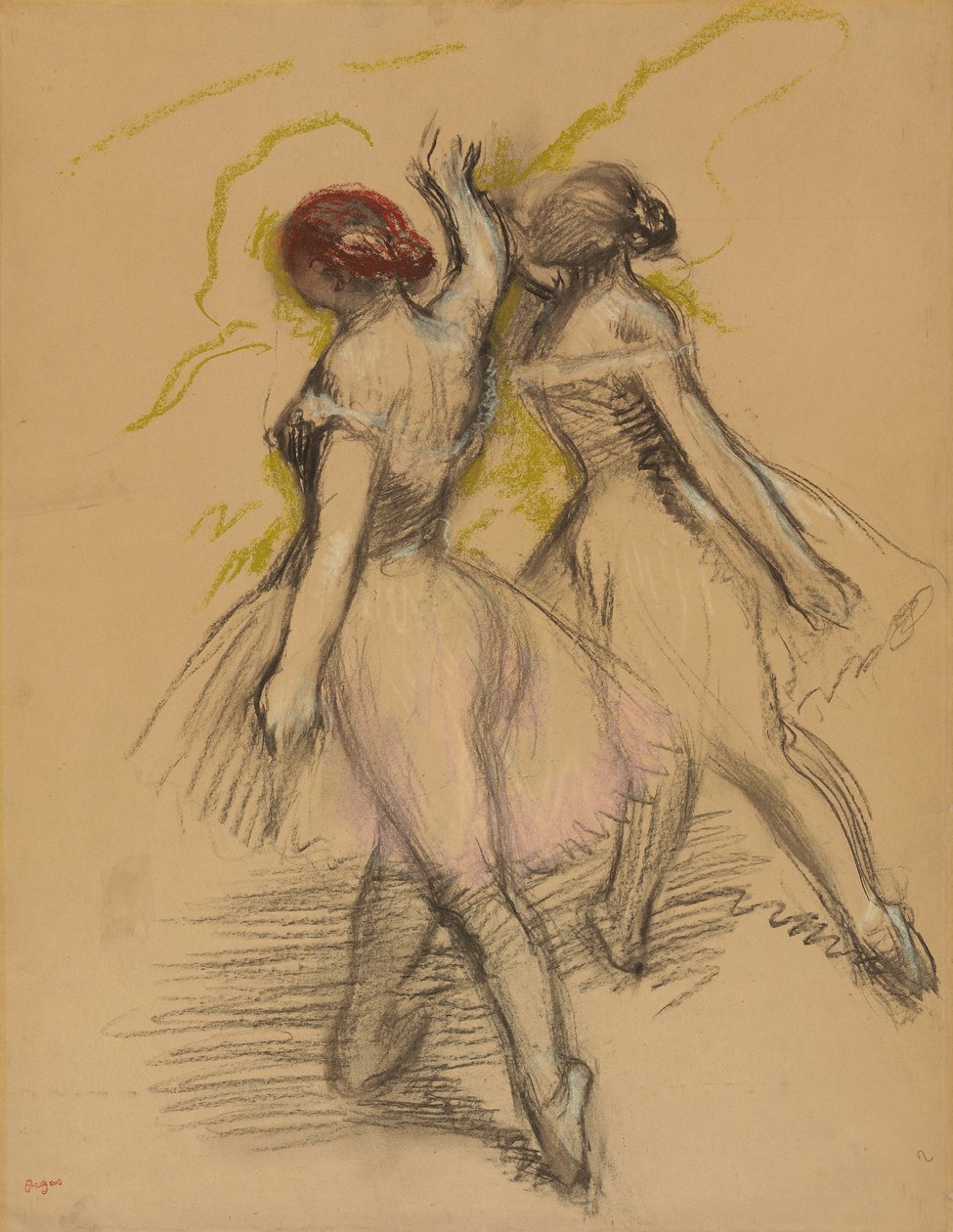 Két táncos; Két táncoló lány, 1889 körül alkotó: Edgar Degas