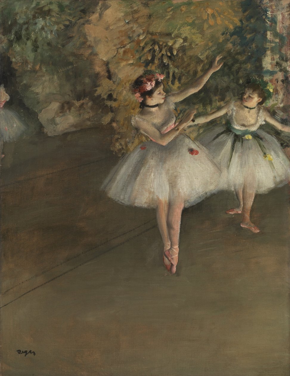Két táncos a színpadon, 1874 körül alkotó: Edgar Degas