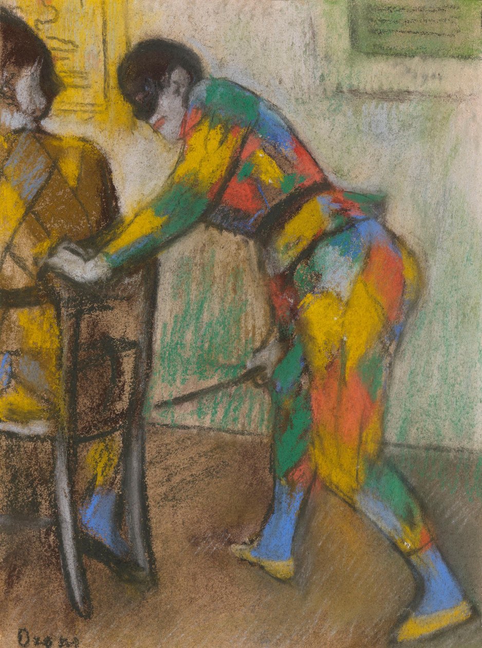Két Harlekin alkotó: Edgar Degas