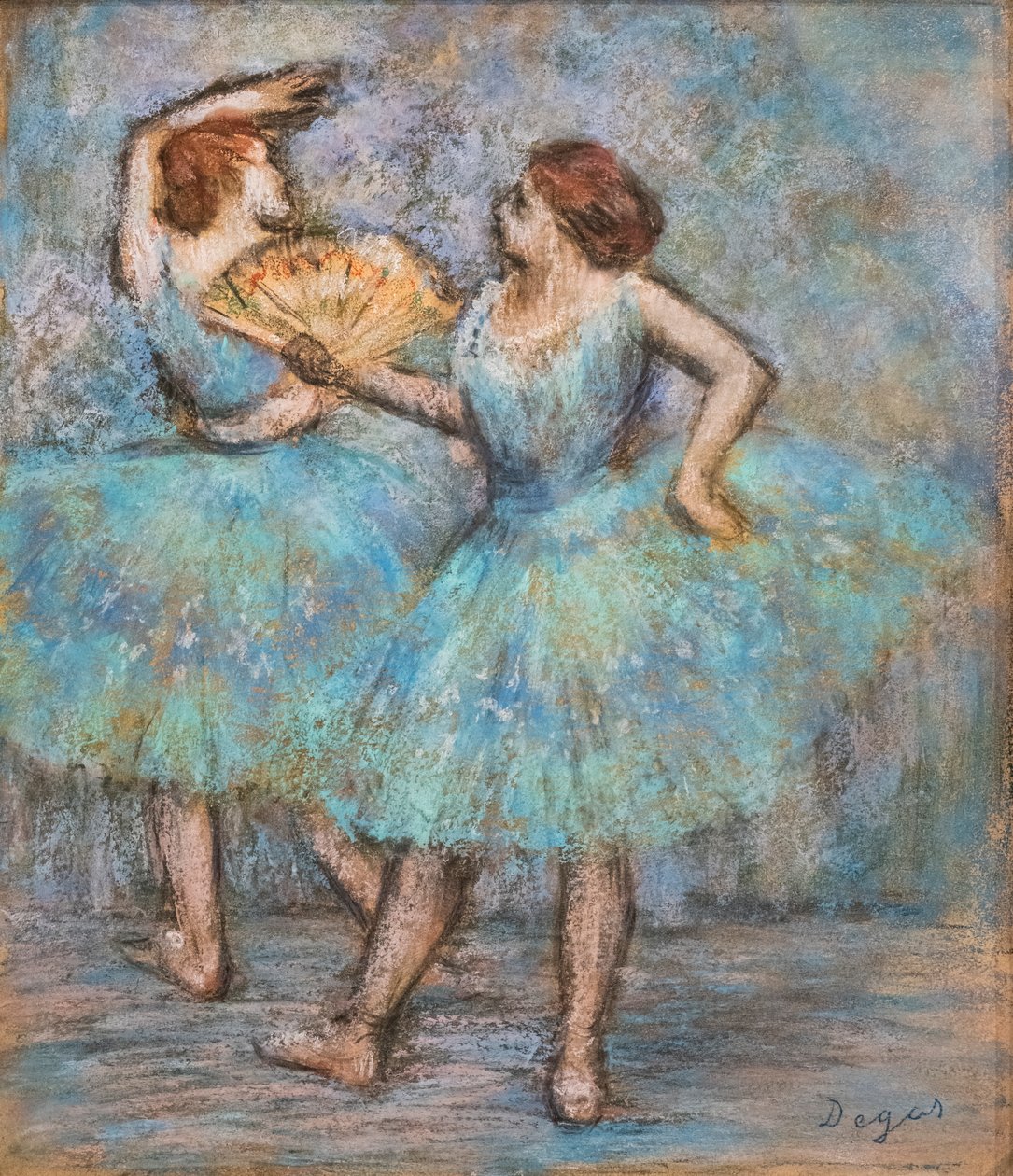 Két táncos. 1905 körül. Pasztell kartonon. alkotó: Edgar Degas