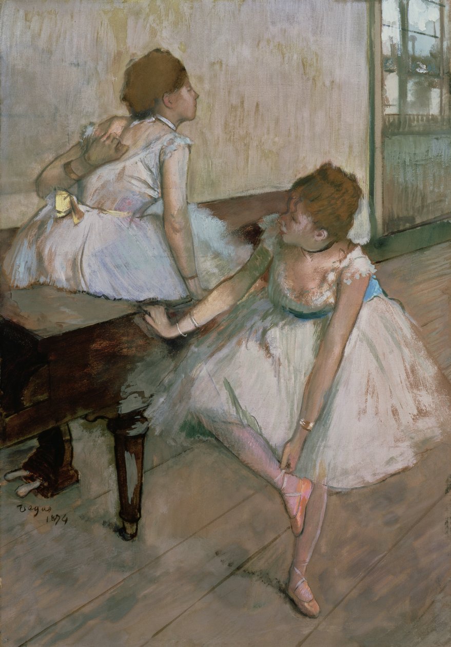Két táncos pihen, 1874 alkotó: Edgar Degas