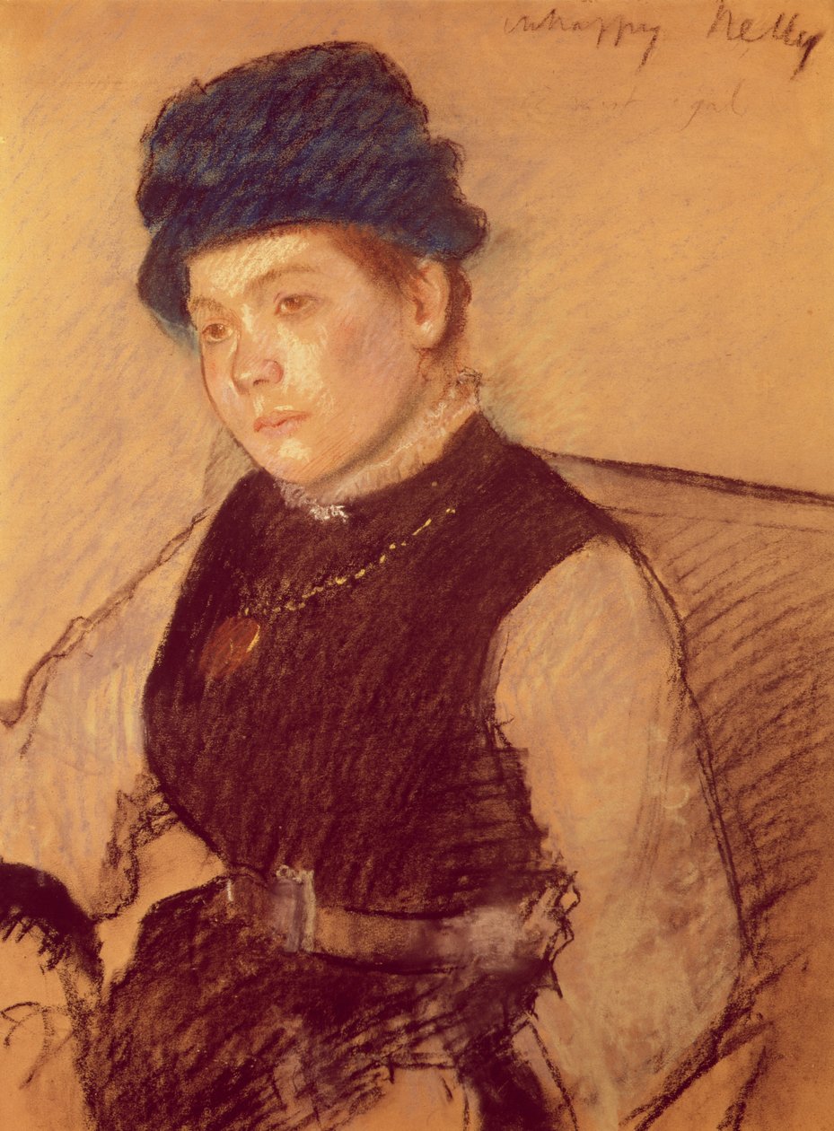 Boldogtalan Nelly (pasztell) alkotó: Edgar Degas