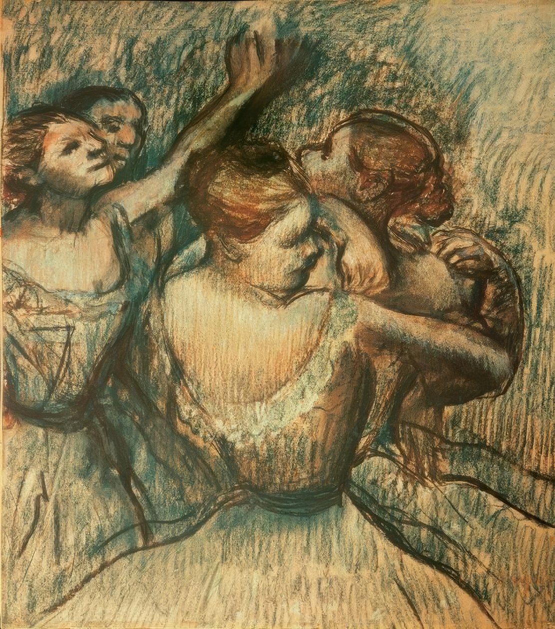 Négy táncos félhosszúságban alkotó: Edgar Degas