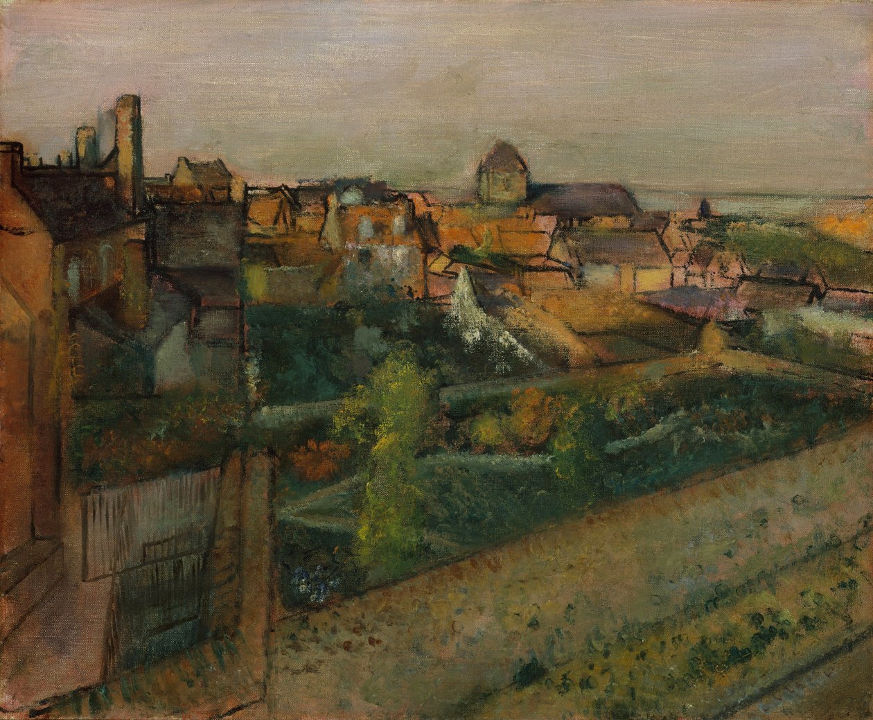 Saint-Valéry-sur-Somme látképe, 1896-98 alkotó: Edgar Degas