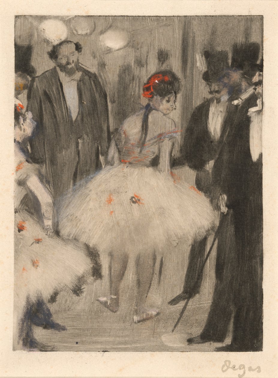 Virginie-t csodálják, miközben Cavalcanti márki néz, 1880-83 körül alkotó: Edgar Degas