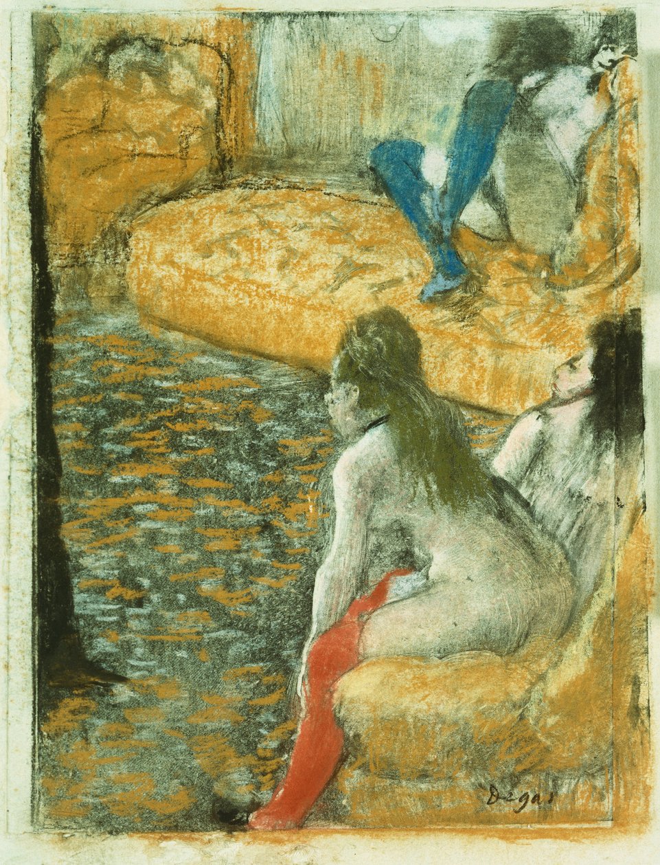 Ügyfelet várva, 1879 körül alkotó: Edgar Degas